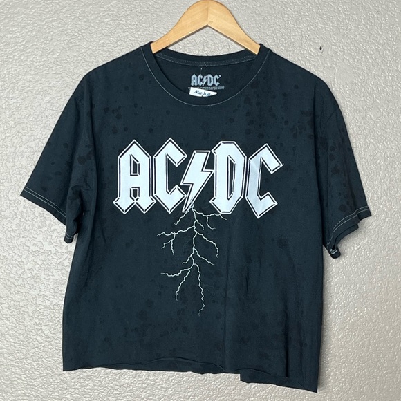 AC/DC | Tops | Acdc Black Cropped Top | Poshmark
